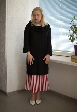 VINTAGE 90'S BLACK KNITTED DRESS