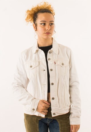 VINTAGE WHITE LEVI'S DENIM JACKET