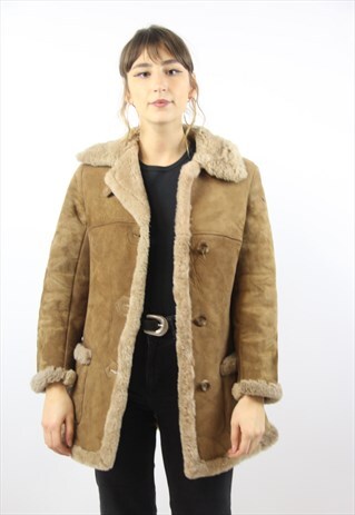 VINTAGE SHEEPSKIN SUEDE JACKET