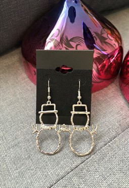 Snowman Christmas Earrings 