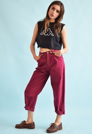 90'S RETRO HIGH WAIST MOMS STRAIGHT DENIM JEANS