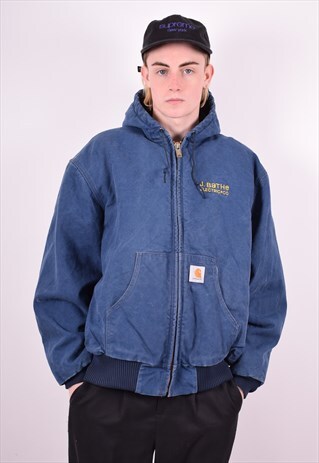 CARHARTT MENS VINTAGE JACKET XXL BLUE 90'S