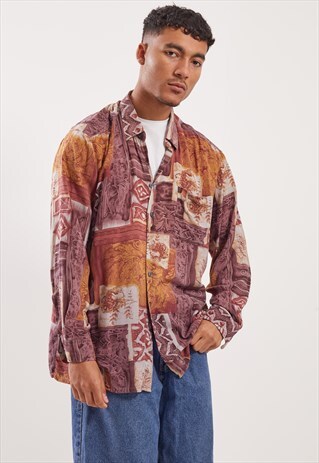 VINTAGE PATTERNED FESTIVAL LONG SLEEVE SHIRT