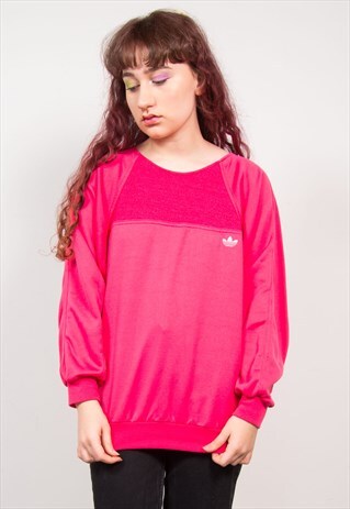 ADIDAS VINTAGE 90'S HOT PINK SWEATSHIRT