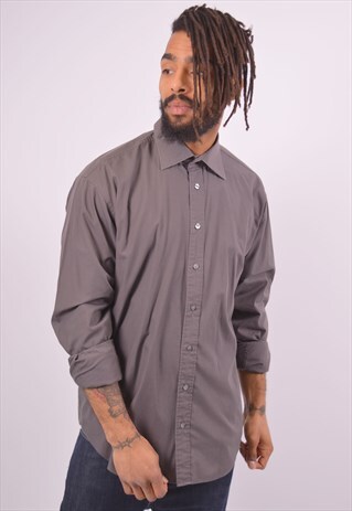 VINTAGE YVES SAINT LAURENT SHIRT GREY