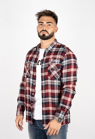 BORDEUX PLAID SHIRT