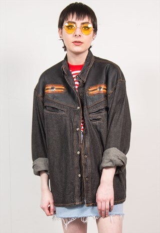 VINTAGE 90'S WESTERN YOKE SHIRT DENIM
