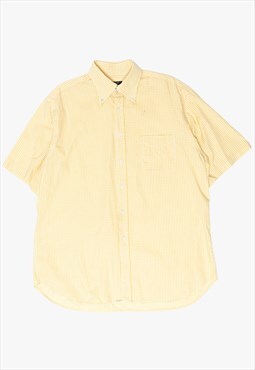 Burberry vintage yellow check short sleeve shirt