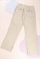 VINTAGE CARGO TROUSERS Y2K WIDE-LEG GORPCORE PANTS IN BEIGE