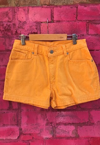 VINTAGE LEVI'S YELLOW DENIM SHORTS