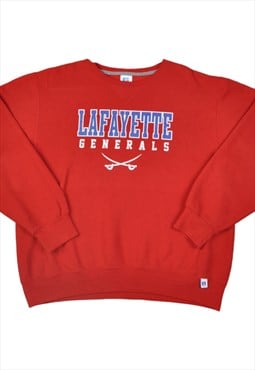 Vintage Athletic Lafayette Generals Sweater Red Large