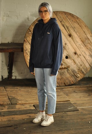 VINTAGE FILA LOGO HOODIE