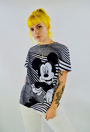 VINTAGE DISNEY MICKEY MOUSE MONOCHROME T-SHIRT
