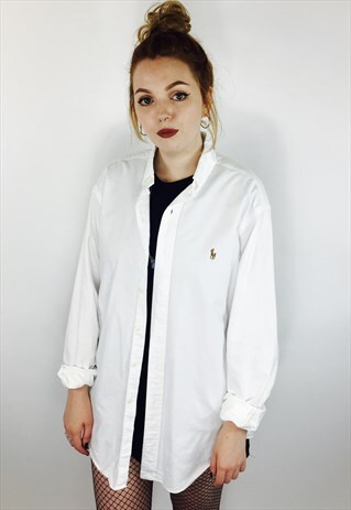 90S RALPH LAUREN THICK COTTON SHIRT