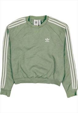 Vintage 90's Adidas Sweatshirt Crewneck Pullover Green