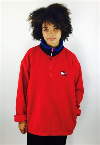 TOMMY HILFIGER 90S PULLOVER FLEECE JACKET
