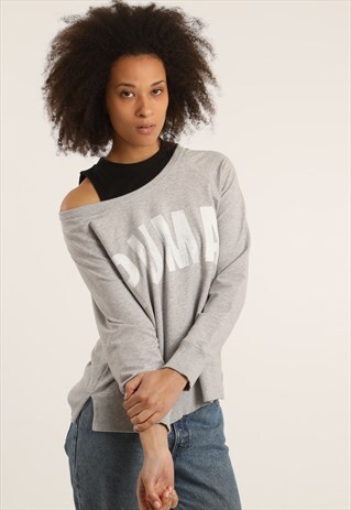 VINTAGE PUMA PRINTED DROP SHOULDER SWEATSHIRT