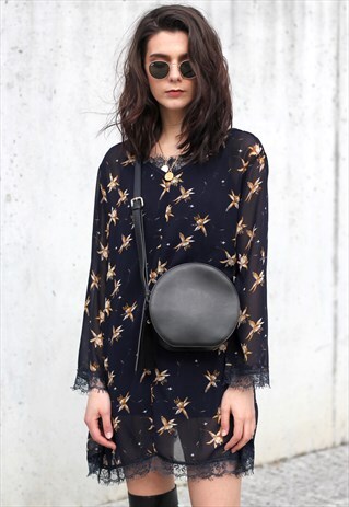 FLORAL CHIFFON DRESS