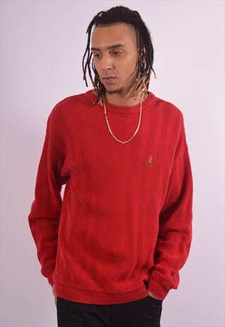VINTAGE RALPH LAUREN CHAPS JUMPER SWEATER RED