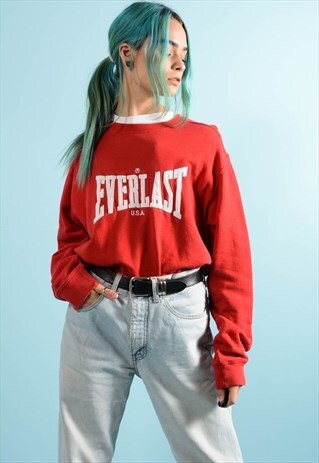 VINTAGE RED EVERLAST SWEATSHIRT