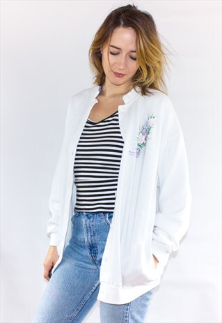 VINTAGE BUTTON UP SWEATSHIRT / CARDIGAN