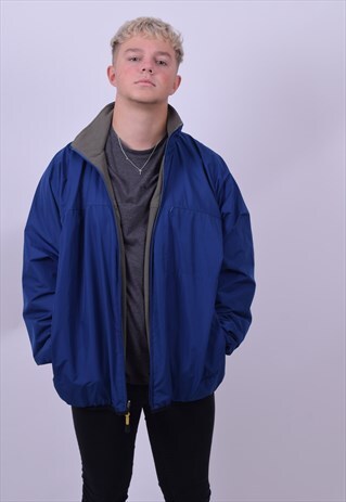 VINTAGE 90'S BLUE REVERSIBLE JACKET SIZE LARGE TIMBERLAND