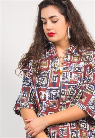 VINTAGE 90'S AZTEC SHIRT FESTIVAL