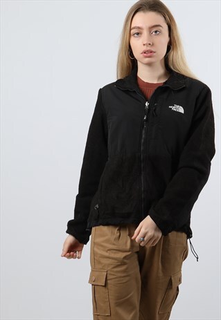 VINTAGE THE NORTH FACE MEDIUM BLACK ZIPPED FLEECE