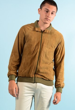 VINTAGE SUEDE BOMBER JACKET