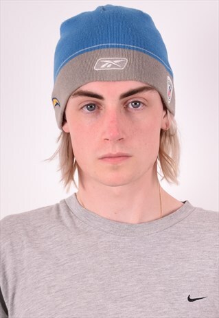 NFL MENS VINTAGE BEANIE ONE SIZE BLUE 90S