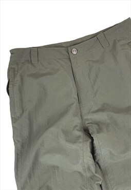 The North Face vintage Y2K embroidered detail khaki trousers