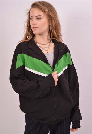 VINTAGE STARTER TRACKSUIT TOP JACKET BLACK