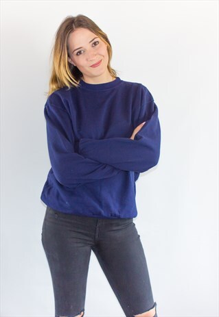 RETRO 90'S NAVY SWEATSHIRT