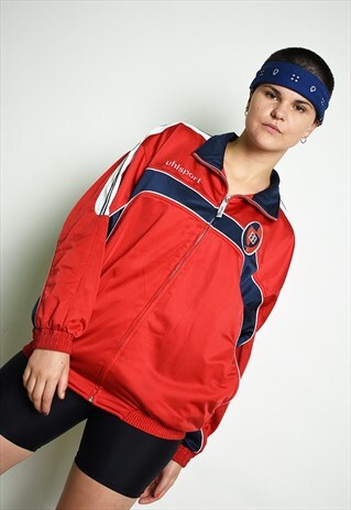 Y2K RETRO TRACKSUIT SPORTS LOGO MONOGRAM JACKET