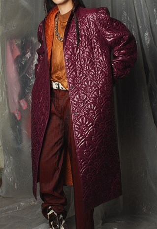 STICKY GRAPE KRIZIA PUFFER TRENCH