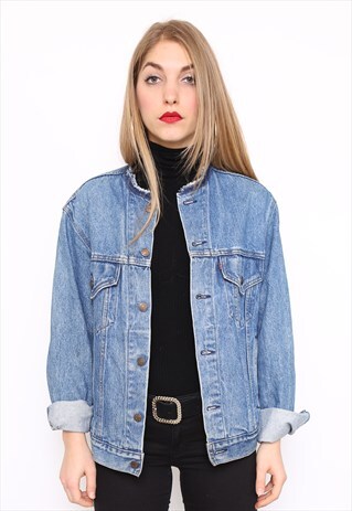 VINTAGE LEVI'S REWORKED BLUE DENIM JACKET