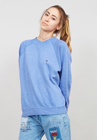 VINTAGE 80'S OVERSIZED BLUE KAPPA SWEATER