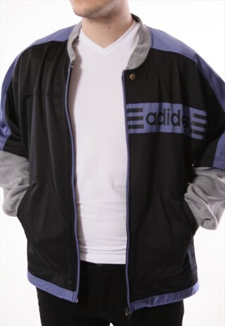 VINTAGE VTG RARE ADIDAS TRACK JACKET BIG LOGO OVERSIZED 2918
