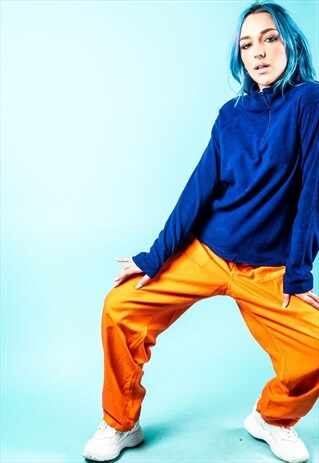 VINTAGE COMBAT TROUSERS IN NEON ORANGE