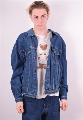 LEVI'S MENS VINTAGE DENIM JACKET LARGE BLUE 90'S