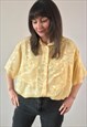 VINTAGE 80S BIBA YELLOW BLOUSE