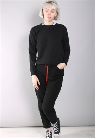 VINTAGE 80'S BLACK SWEATSHIRT