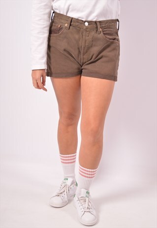 VINTAGE LEVI'S 501 DENIM SHORTS BROWN