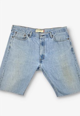 Vintage levi's 505 cut off denim shorts blue w38 BV19830