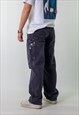 NAVY BLUE 90S CARHARTT  CARGO SKATER TROUSERS PANTS JEANS