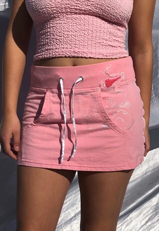BEBE SZ M DECORATIVE MINI SKIRT VINTAGE