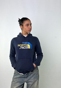 Navy Blue 90s The North Face Hoodie Sweatshirt