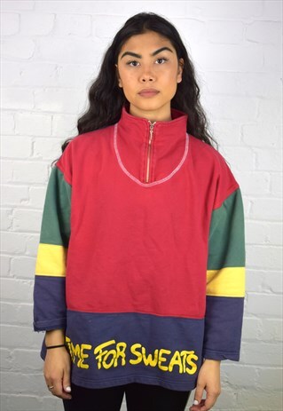 VINTAGE 90'S 1/4 ZIP SWEATSHIRT