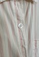OVERSIZED STRIPED COTTON SHIRT, SLEEP SHIRT, PAJAMA SHIRT