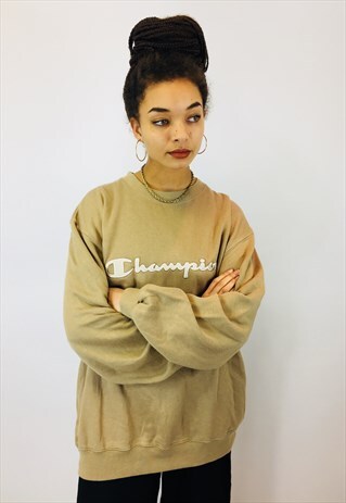 VINTAGE CHAMPION EMBROIDERED SWEATSHIRT